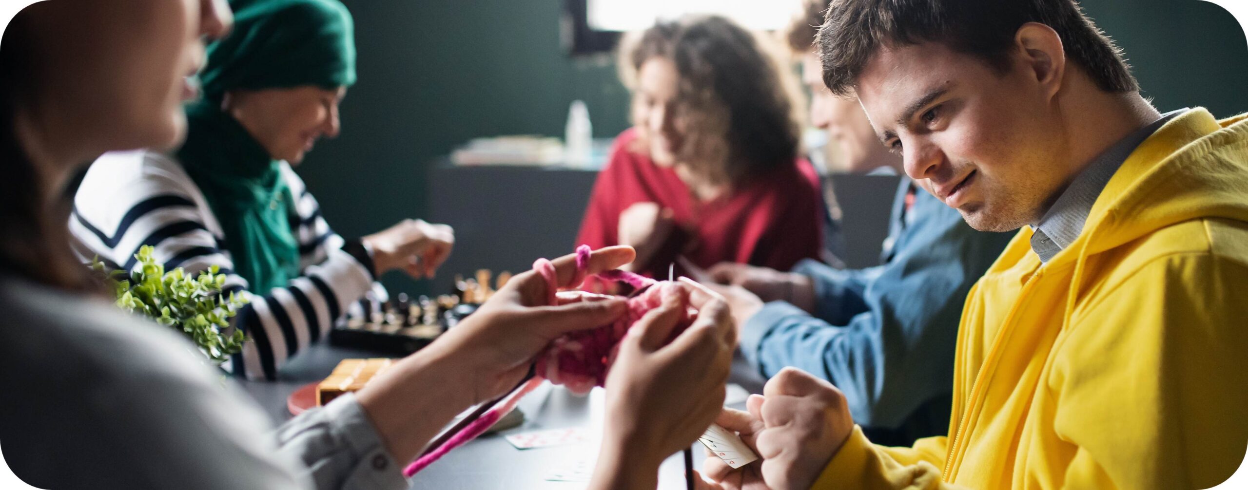 people at a support club