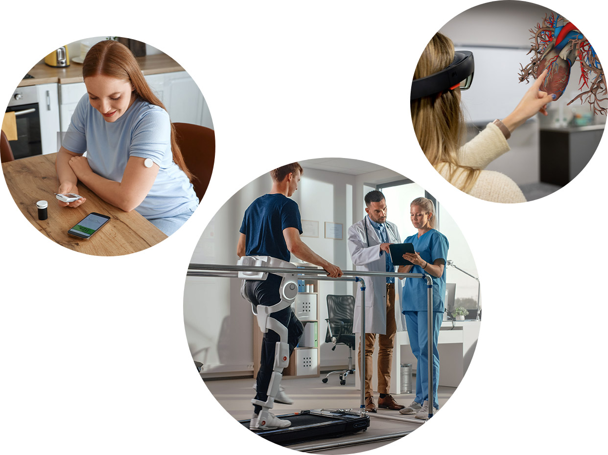 doctors and patients in a hospital