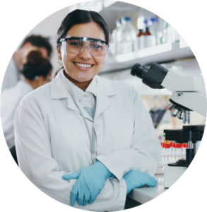 a women in a laboratory